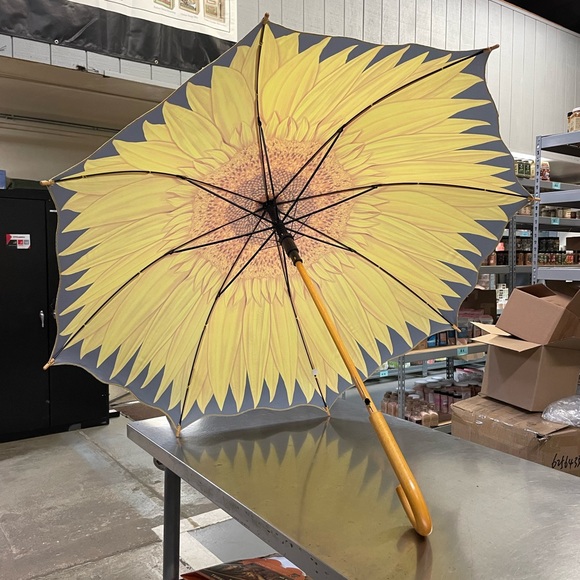 Big Sunflower Stick Umbrella - Picture 4 of 5